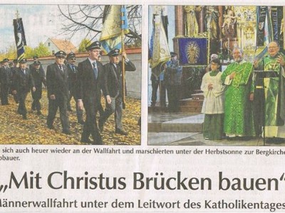 Männerwallfahrt zur Bergkirche  Maria Hilf  am 27.10.2013